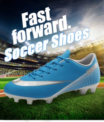 Men Football Shoes Teenage Breathable Soccer Boots Adult Kids TF/FG Cleats Professional Playing Field Sneakers Size 35-47 Cleats