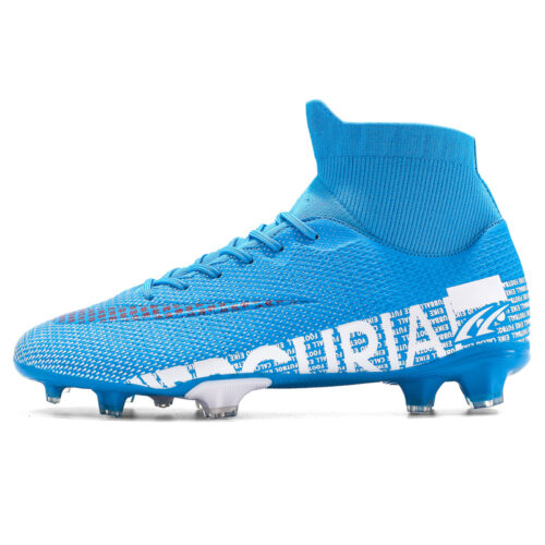 Soccer Shoes TF/FG Football Boots High Ankle Cleats Training Sport Sneakers